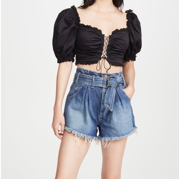 Free People Pants - Free People Livin Blue See You Sometime Shorts